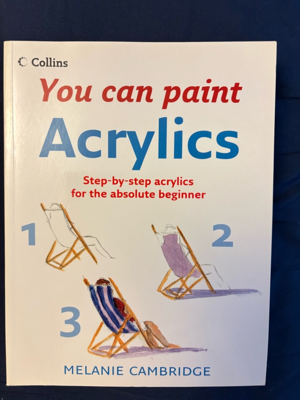 You Can Paint Acrylics by Melanie Cambridge - White & Blue Cover